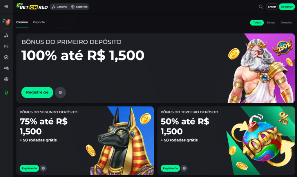 Caça-níqueis menos promovidos